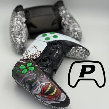 Professionell umgebauter Sony DualSense Edge Controller für PS5 in Joker Grip Design hinten