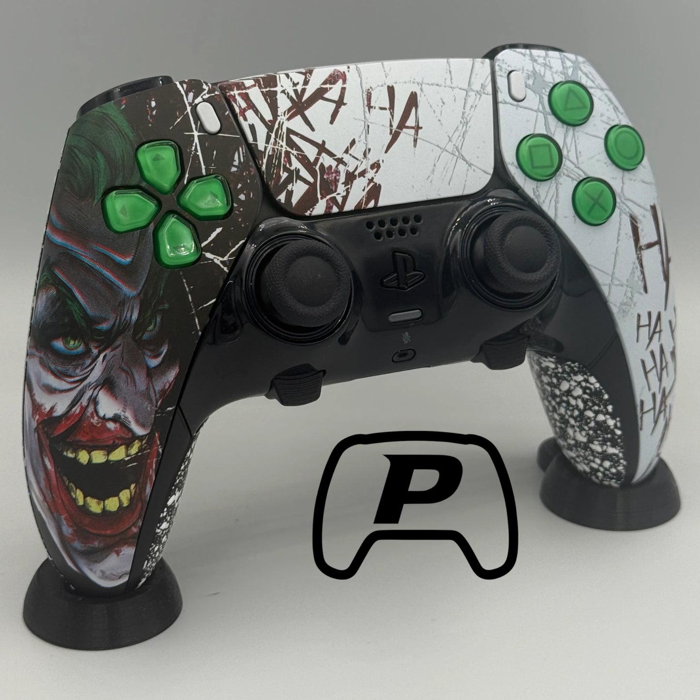 Professionell umgebauter Sony DualSense Edge Controller für PS5 in Joker Grip Design links