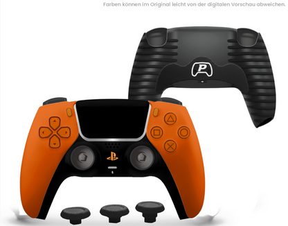 Custom PS5 Controller - Orange Softtouch Basic| 2er Paddle & Swapsticks