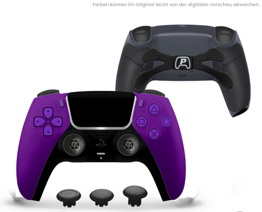 Custom PS5 Controller - Purple Softtouch PRO TMR| 4er Paddle & TMR Sticks - No Stickdrift
