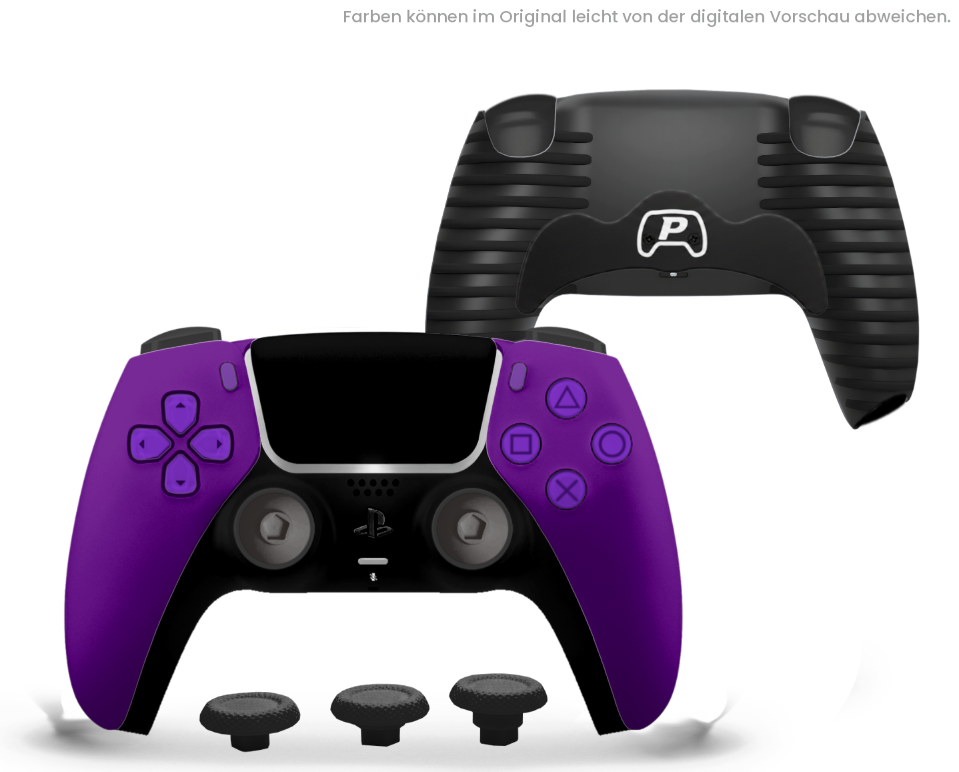 Custom PS5 Controller - Purple Softtouch Basic| 2er Paddle & Swapsticks