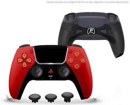 Custom PS5 Controller - Red Softtouch Premium | 4er Paddle & Smart-Trigger