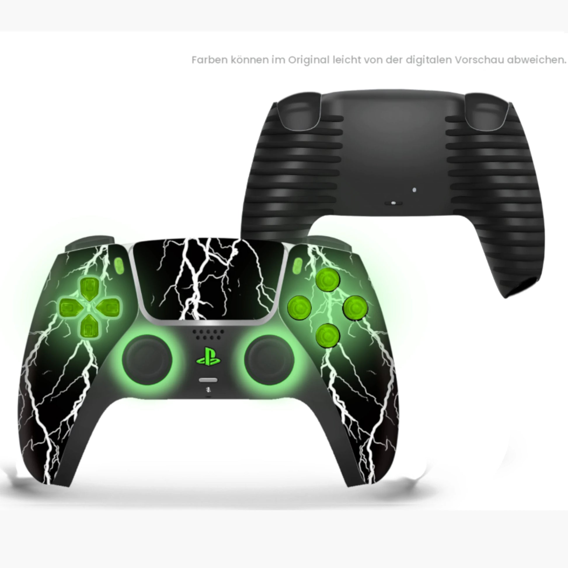 Leuchtende LED-Sticks und TMR-Stick-Technologie auf dem Blitz Custom Controller.